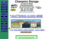 Desktop Screenshot of championstorage.com